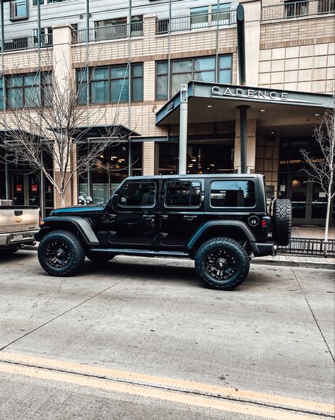 Black 4 Door Jeep Wrangler, Black Lifted Jeep Wrangler, Jeep Wrangler Blacked Out, Jeep Wrangler All Black, Jeep Wrangler Black Aesthetic, Grey Jeep Wrangler Aesthetic, Black Keep Wrangler, Black Jeep Truck, Black Jeep Wrangler Aesthetic