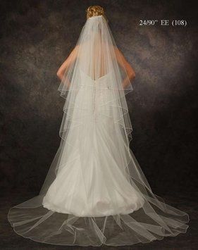 JL Johnson Bridals Ivory Chapel Length Two Layer Wedding Veil. JL Johnson Bridals Ivory Chapel Length Two Layer Wedding Veil on Tradesy Weddings (formerly Recycled Bride), the world's largest wedding marketplace. Price $94.99...Could You Get it For Less? Click Now to Find Out! Chapel Length Wedding Veil, Wedding Veil Styles, Chapel Length Veil, Drop Veil, Veil Styles, Wedding Professional, Wedding Veils, Wedding Veil, Here Comes The Bride