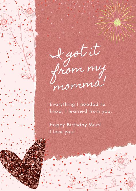 Colorful, glitter, birthday wish for mom Birthday Template For Mom, Happy Bday Mom Quotes, Mother Birthday Wishes From Daughter, Happy Birthday Mom Happy Birthday Mom From Daughter, Birthday Wishes For Mom From Daughter, Moms Birthday Quotes, Mom's Birthday Quotes, Happy Birthday Wishes Mom, Happy Birthday Maa