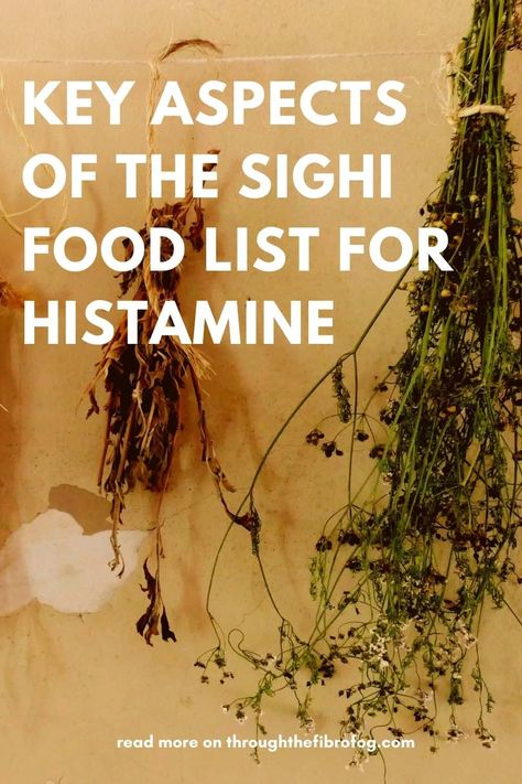 Key aspects of the SIGHI food compatibility list for histamine - Throughthefibrofog Low Histamine Foods, Histamine Diet, Mast Cell Activation, Histamine Intolerance, Fibro Fog, Mast Cell Activation Syndrome, Low Histamine Diet, Low Histamine, Mast Cell