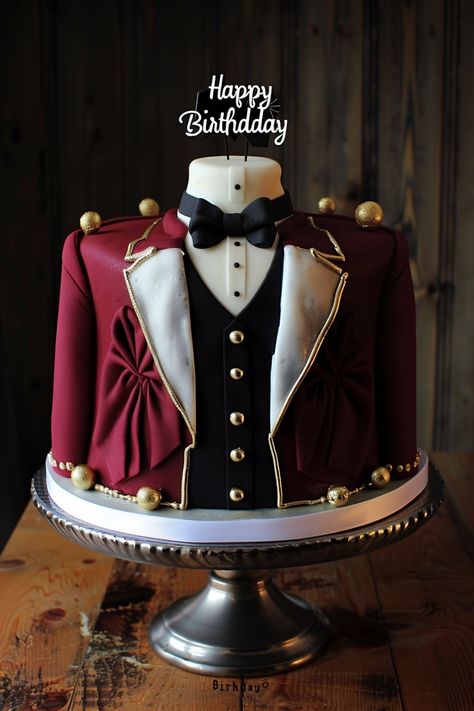 Elegant Burgundy Tuxedo Birthday Cake for Men – Celebrate in Style Birthday Cake For Men, Tuxedo Cake, Cake For Men, Mickey Mouse Images, Burgundy Tuxedo, Mouse Images, Birthday Cheers, Birthday Cakes For Men, Men Birthday