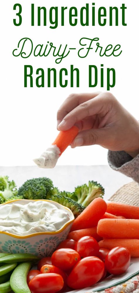 Allergy Friendly Appetizers, Dairy Free Veggie Dip, Dairy Free Dip Recipes, Vegan Ranch Dip, Allergy Awesomeness, Dairy Free Dips, Ranch Dip Recipe, Vegan Ranch, Vegan Dip