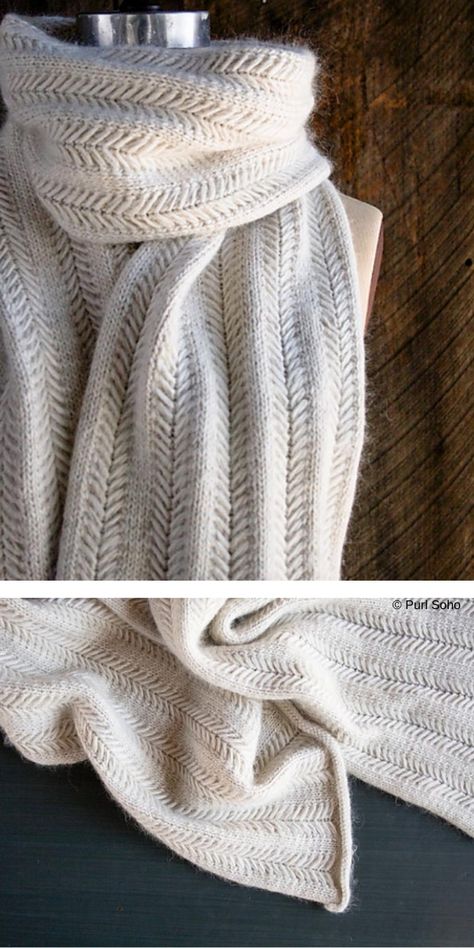 Knit Scarfs, Nice Patterns, Knitting Scarves, Scarf Ideas, Purl Bee, Knit Accessories, Knitting Patterns Free Scarf, Scarf Patterns, Knit Scarves