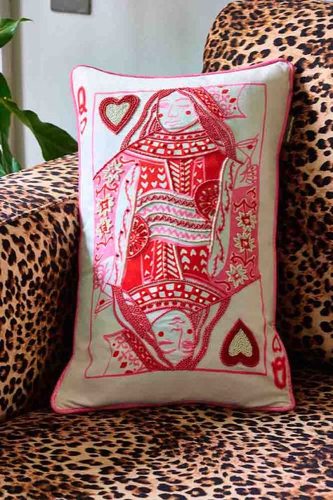 Statement Cushions | Rockett St George Pink Queen Of Hearts, Heart Cushion, Uni Room, Rockett St George, Unique Home Accessories, St George, Dream House Decor, Queen Of Hearts, Home N Decor