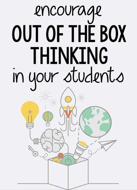 Encouraging students to think outside of the box will help them develop reasoning, critical thinking skills and more. Arts Classroom, Assessment Rubric, Higher Order Thinking Skills, Creative Problem Solving, Education Activities, High School Classroom, Learning Strategies, Teacher Tips, Grade 6