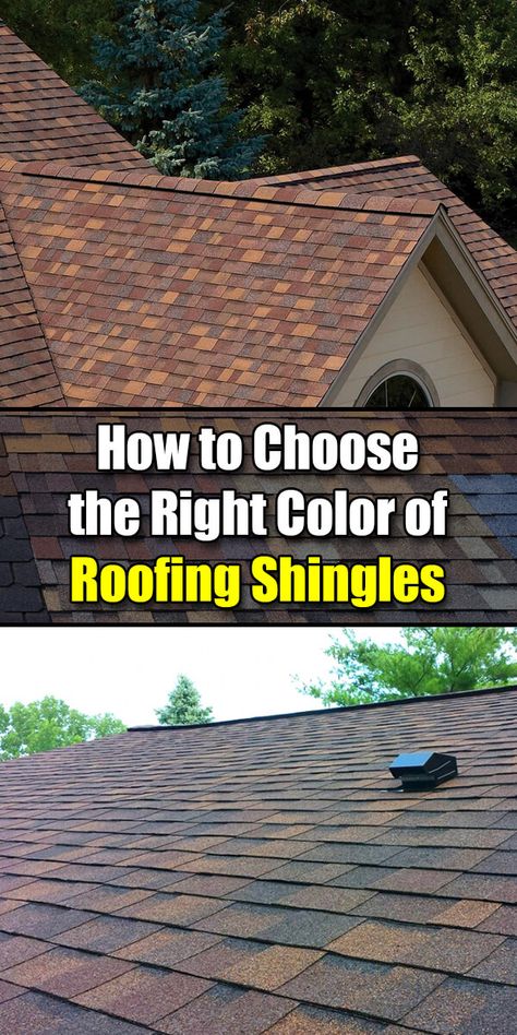 How to Choose the Color of Roofing Shingles - Easy Home Concepts #HomeDIY #HomeDecorTips Roof Colors How To Choose, Roof Shingles Ideas Exterior Colors, Roof Shingles Colors, Brown Roof Shingles, Timberline Shingles, Warm Roof, Roof Shingle Colors, Roofing Shingles, Shingle House