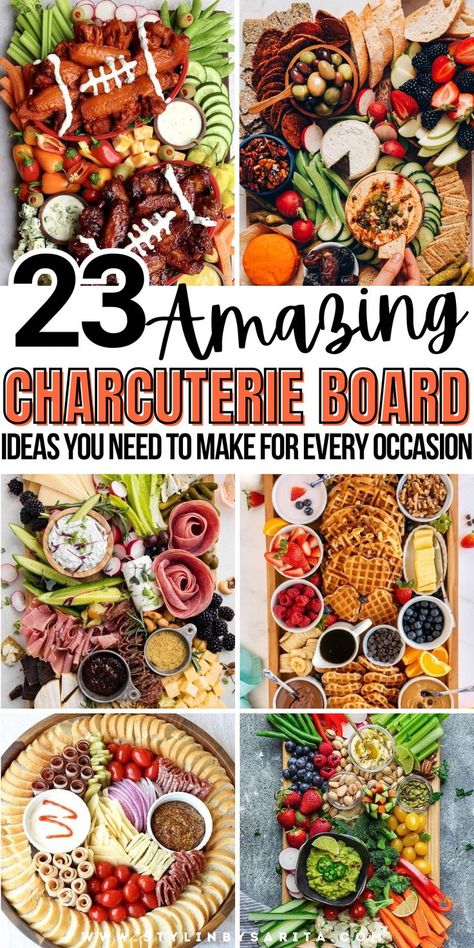 charcuterie board ideas Cheuturie Board, Charcuterie Board Healthy Ideas, Supper Charcuterie Board Ideas, Different Type Of Charcuterie Boards, Chucutrie Boards, Charcuterie Vegan Board, Afternoon Charcuterie Board, Main Dish Charcuterie Board, Unique Food Board Ideas