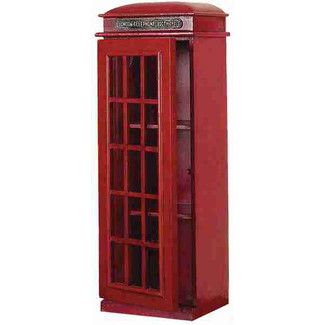 UMA Enterprises Metro Wood CD Multimedia Cabinet London Telephone Booth, London Phone Booth, Red Phone Booth, Media Storage Cabinet, Cd Holder, Telephone Booth, Deco Retro, Phone Booth, Vintage Telephone