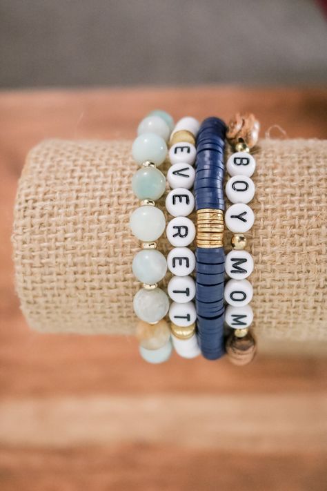 Era Bracelet, Bracelets Layered, Boho Bracelets Stack, Heishi Bracelets, Boys Bracelets, Mama Bracelet, Mom Bracelet, Moms Bracelet, Mom Era