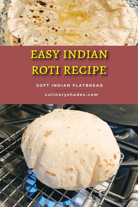 Roti Recipe Easy, Roti Recipe Indian, Soft Roti, Indian Bread Recipes, Chapati Recipes, Roti Bread, Vegan Bread Recipe, Trinidad Recipes, Vegan Indian Recipes