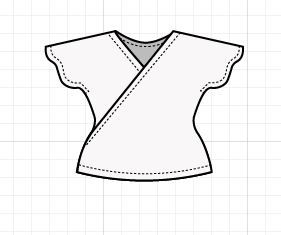 Women's Tank Top Pattern Free Sewing, Wrap Shirt Sewing Pattern, Easy Blouse Patterns To Sew Free, Sewing Wrap Top, Easy Shirt Patterns For Women, Printable Sewing Patterns Free, Tessuti Patterns, Easy Knit Top, Wrap Top Sewing Pattern