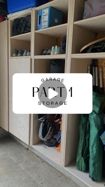 Caitlin | DIY & Woodworking on Instagram: "Continuing to maximize every inch of our 2 car garage! Storage solution along an unfinished wall allows for additional depth by using the space in between the studs 👏🏼 This means storage without your car door hitting the cabinets 👊🏼 Next is adding doors follow along to see how it comes out!  #garageproject #garageorganization #storagesolutions #garagegoals #storageideas #tipsandtricks #diytips #diy #shed #organization" 2 Car Garage Organization, Unfinished Wall, Between The Studs, Diy Garage Storage Cabinets, Shed Organization, Diy Garage Storage, Garage Storage Cabinets, Diy Shed, 2 Car Garage