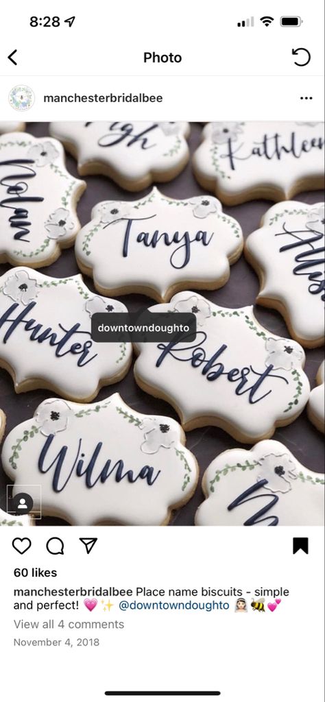 Place Card Cookies Wedding, Wedding Cookie Place Cards, Wedding Name Cookies, Cookie Name Place Cards, Placecard Cookies, Cookie Name Place Cards Wedding, Cookie Place Cards Wedding, Cookie Place Cards, Personalized Cookies Wedding