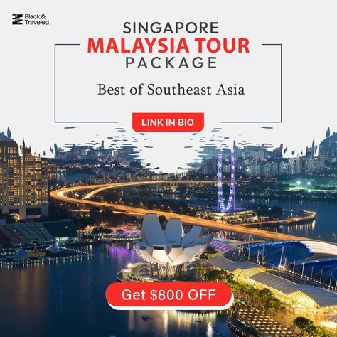 Discover the Best of Southeast Asia with our 𝐒𝐢𝐧𝐠𝐚𝐩𝐨𝐫𝐞 𝐌𝐚𝐥𝐚𝐲𝐬𝐢𝐚 Tour Package! 🌏✨ Save big with $𝟖𝟎𝟎 𝐨𝐟𝐟 your adventure! Book now and let the journey begin! 💼🌴 #ExploreAsia #TravelGoals #LimitedTimeOffer #MalaysiaSingaporeTour2025 #MalaysiaTour #SingaporeTour Malaysia Tour, Singapore Tour, Singapore Malaysia, Black Travel, Adventure Book, Travel Goals, Tour Packages, Southeast Asia, The Journey