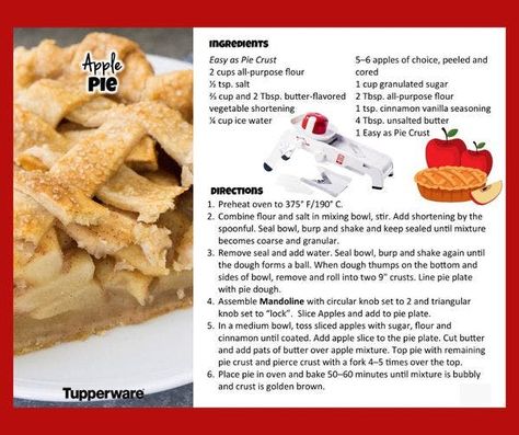 Homemade Apple Pie: Homemade Apple Pie is a classic recipe that everyone loves! Every Christmas Eve, I make my holiday pies and this apple pie recipe. My family LOVES this dessert. The Tupperware Mandoline makes slicing your apples for your apple pie so easy! · 2w Apple Pie Homemade, Pie Homemade, Homemade Apple Pie, Apple Pie Recipe, Holiday Pies, Homemade Apple Pies, Apple Pie Recipes, Homemade Apple, Cinnamon Vanilla