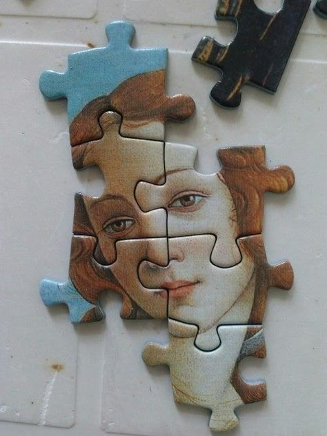 Color Pencil Drawing, Photo Puzzle, Puzzle Pieces, Jigsaw Puzzles, Aesthetic Pictures, Just In Case, We Heart It, Tumblr, Drawings