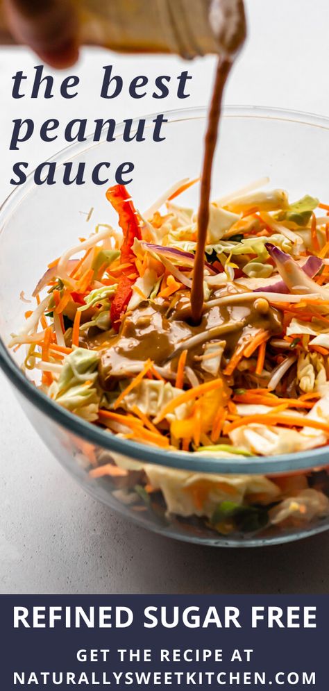 Best Peanut Sauce, Healthy Comfort Food Dinners, Spring Roll Recipes, Baking Swaps, Peanut Satay Sauce, Baking Substitutions, Food Guilt, Recipes For The Week, Pad Thai Sauce