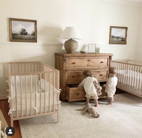 Nursery With Two Cribs, Two Crib Nursery, Baby Nursery Room Ideas, Twin Nursery Ideas, Twin Nursery, Nursery Room Boy, Baby Room Inspiration, Kids Room Inspiration, Nursery Room Inspiration