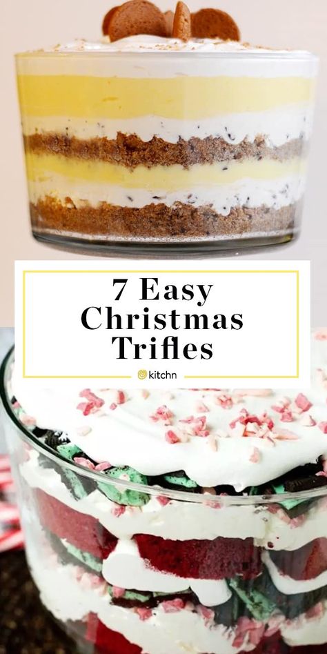 Trifle Desserts Christmas, Christmas Trifles, Eggnog Pudding, Christmas Trifle Recipes, Trifle Recipes Easy, Trifle Bowl Recipes, Pumpkin Butterscotch, Cheesecake Pumpkin, Trifle Dessert Recipes