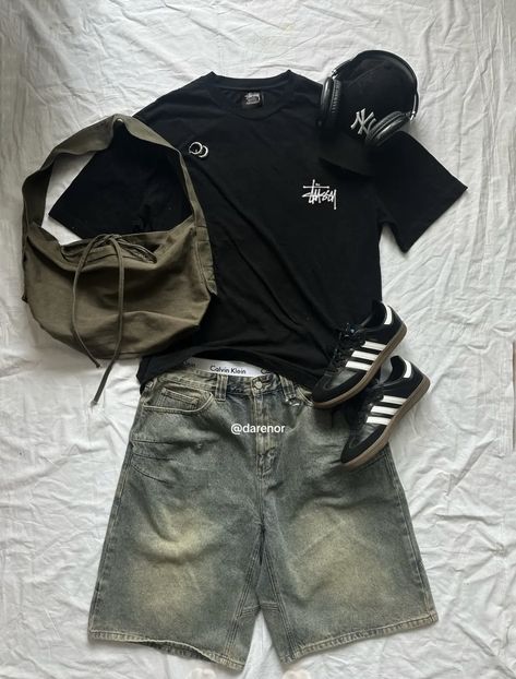 Baggy Clothes, Street Fashion Men Streetwear, Outfit Inspo Casual, Guys Clothing Styles, School Looks, Streetwear Men Outfits, Urban Outfits, Casual Style Outfits, Looks Style