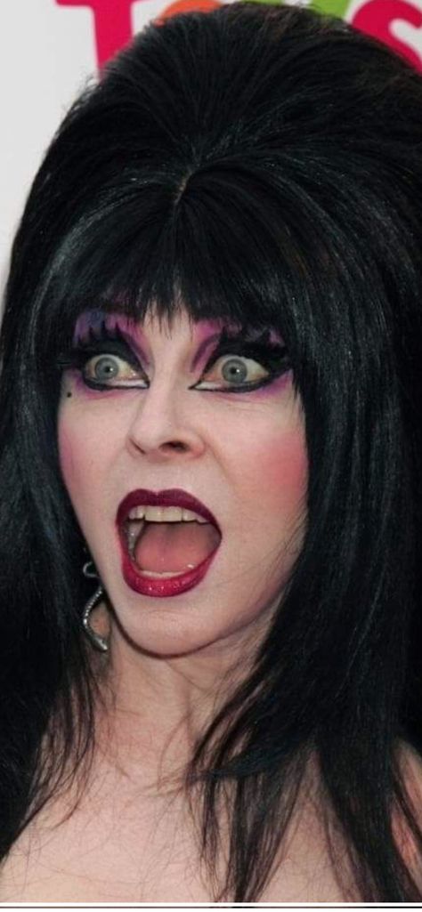 Elvira Makeup, Elvira Costume, Elvira Movies, Cassandra Peterson, Elvira Mistress Of The Dark, Punk Pins, Athletic Hairstyles, Dark Beauty, Interesting Faces