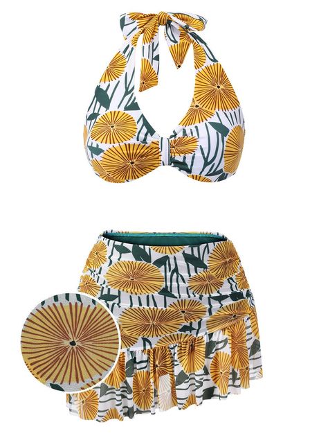 1950s Halter Ping Pong Floral Swimsuit – Retro Stage - Chic Vintage Dresses and Accessories 80s Swimwear, Vintage Bathing Suit, Retro Stage, Retro Bathing Suits, Vintage Bathing Suits, Yellow Swimsuits, Retro Swimsuit, Vintage Swimsuit, Swimsuit Sale