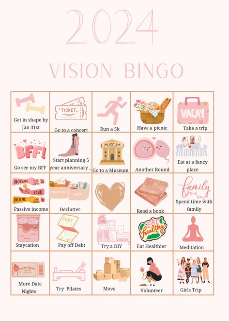 Vision How To Do A Vision Board Ideas, 2024 Vision Board Planning, 2024 Vision Journal, 1 Year Vision Board, 2o24 Vision Board, Goals For Life Ideas, Stuff To Put On Your Vision Board, 2024 Vision Board Pilates, 2024 Vision Board Art