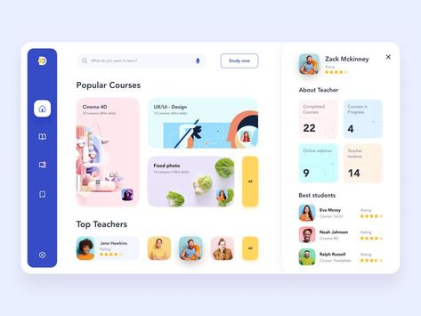 Learning Web, Flat Ui, App Interface Design, Web Platform, Ui Ux Designer, Ui Design Website, Dashboard Ui, Ux Design Inspiration, Web Ui Design