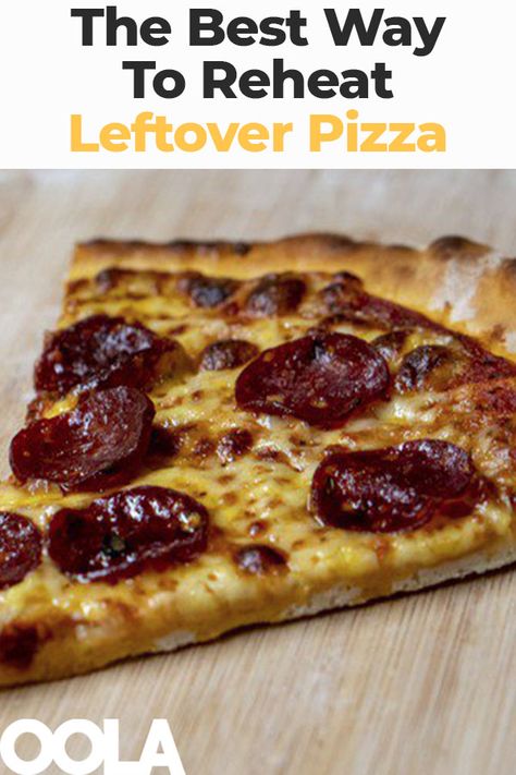 Best Way To Reheat Pizza, Leftover Pizza Ideas, Reheat Pizza In Microwave, Reheat Pizza In Oven, Reheating Pizza, Costco Pizza, Cold Pizza, Pizza Hacks, Thick Crust Pizza