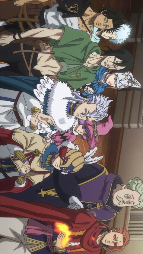 Black Clover Magic Knight Captains, Black Clover Squad, William Vangeance Wallpaper, Black Clover Captains, William Vangeance, Webtoon Ideas, Golden Dawn, Manga Fanart, Black Clover Anime