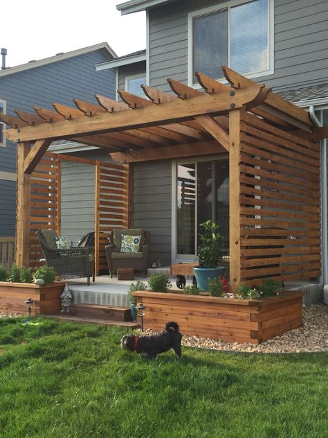 Terrasse Design, Wooden Patios, Building A Pergola, Pergola Design, Wooden Pergola, Backyard Pergola, Deck With Pergola, Pergola Plans, Pergola Kits