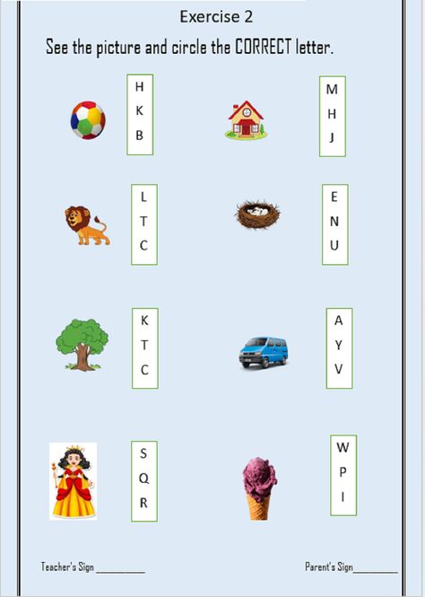 Circle The Correct Letter Worksheet, Capital Letters Worksheet, Preschool Phonics, Nursery Worksheets, Letter Recognition Worksheets, Phonics Worksheets Free, Preschool Activities Printable, Letter Worksheets For Preschool, English Worksheets For Kindergarten