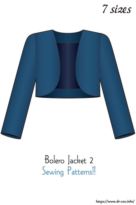 Sewing Patterns Free Women, Bolero Pattern, Homemade Dress, Blazer Pattern, Corset Pattern, Lady L, Jacket Pattern Sewing, Bolero Jacket, Womens Sewing Patterns