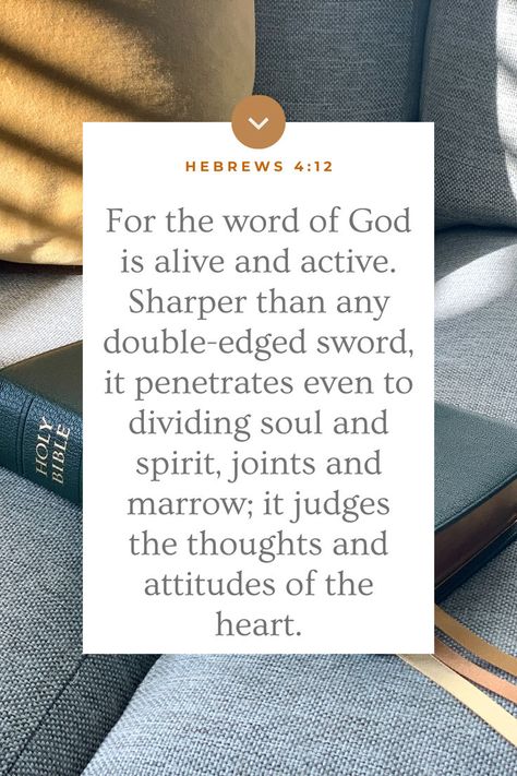 This passage is one of the foundational verses in the book of Hebrews. It contains striking imagery that holds some powerful lessons for us today. The meaning of Hebrews 4:12 teaches us what God’s Word does and how we ought to respond to it. This is powerful and practical, and learning it will benefit you in your life and faith. Hebrews 4, Book Of Hebrews, Greater Is He, Gods Princess, Understanding The Bible, Following Jesus, Connecting With God, Spiritual Disciplines, Daily Reading