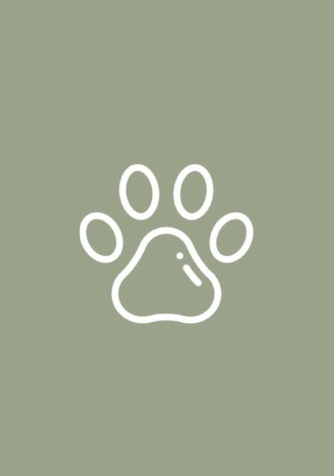 Dog App Icon Aesthetic, Dog Ig Highlight Cover, Green Dog Aesthetic, Dog Instagram Highlight Cover, Dog Green Aesthetic, Paw Print Instagram Highlight Cover, Totoro Wallpaper, Fetch Rewards, Dark Spring