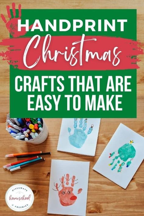 Handprint Christmas crafts make incredible gifts to give to family and friends. Plus handprint crafts make great keepsakes! Handprint Christmas Crafts, Rudolph Crafts, Santa Handprint, Reindeer Handprint, Handprint Christmas Tree, Christmas Handprint Crafts, Christmas Handprint, Christmas Units, Handprint Ornaments