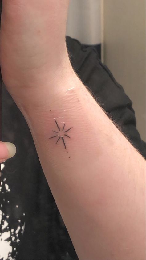 North Star Tattoos For Women, North Star Tattoos, Tattoo Catalog, Jewelry Tattoo, Star Tattoos, Small Tattoo, S Tattoo, North Star, Jesus Fish Tattoo