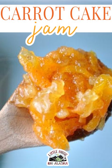 Carrot Cake Jam Canning, Carrot Cake Jam Recipe, Carrot Cake Jelly, Low Sugar Carrot Cake, Carrot Jam Recipe, Carrot Jam, Low Sugar Jam Recipes, Carrots Cake, Carrot Cake Jam