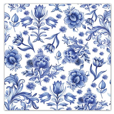 Delft Blue Flowers Paper Lu... Paisley Background, Blue Delft, Blue And White Chinoiserie, Floral Paper, Flowers Paper, Delft Blue, Ink Ideas, Luxury Paper, Elegant Tattoos