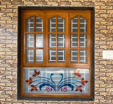 Teak Wood Window Design, Teak Window Design, Indian Window Design, Bedroom Window Design, Wooden Window Design, Window Glass Design, Windows Design, Wood Window Frame, Window Shutter