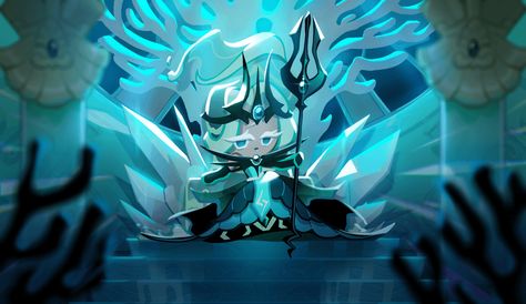 Dread Trident Of The Abyss, Sea Fairy Cookie, Frozen Waves, Sea Fairy, Cookie Costume, The Lost City, Cute Headers For Twitter, Disney Games, The Abyss