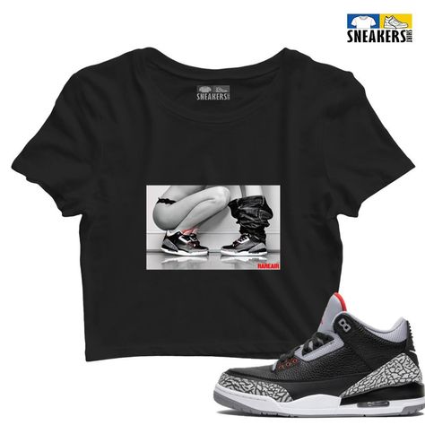 Black Cement 3s Outfit, Jordan 3 Black, Jordan 3 Black Cement, Styling Jordans, Black Cement, Air Jordan 3, Jordan 3, Off Black, Sketchers Sneakers