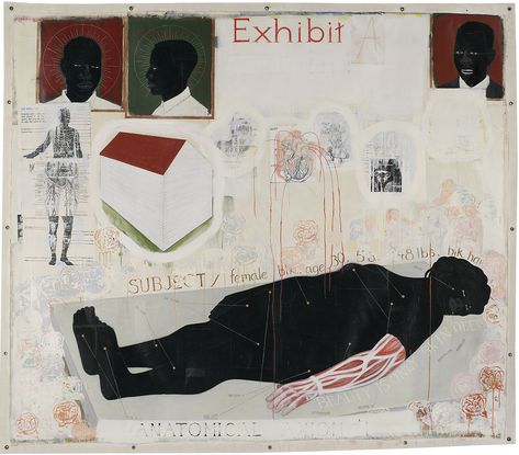 KERRY JAMES MARSHALL, “Beauty Examined,” 1993 (acrylic and collage on unstretched canvas) Kerry James Marshall, Daniel Richter, Neo Rauch, Museum Of Contemporary Art, Black Artists, Metropolitan Museum Of Art, American Artists, Figure Painting, Black Art