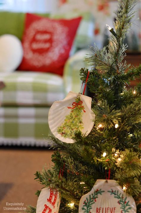 Oyster shell ornaments