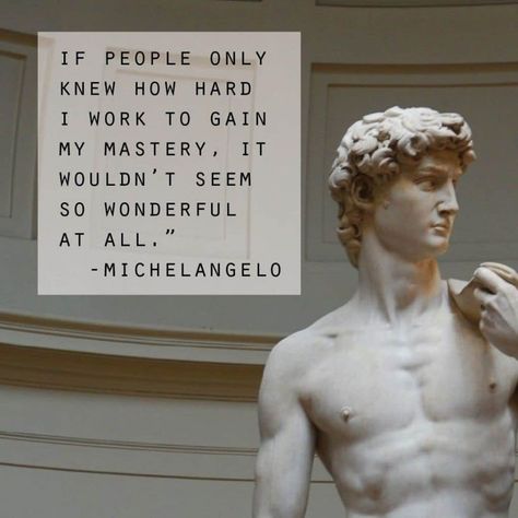 Michelangelo Once Said... Michelangelo Artist, Michelangelo Quotes, Deep Knowledge, Stoicism Quotes, Philosophical Quotes, Artist Quotes, Creativity Quotes, Philosophy Quotes, The Marble