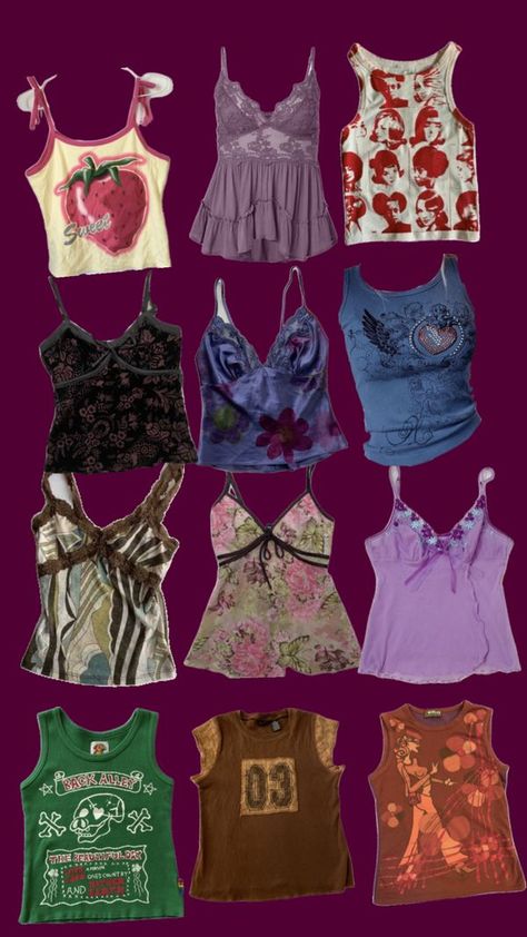 Check out forestbeanz333's Shuffles #tanktops #shirt Clothes Purple, Purple Tops, Downtown Outfits, Deep Winter, 2000s Fashion Outfits, Aesthetic Aesthetic, Swaggy Outfits, Cute Everyday Outfits, Really Cute Outfits