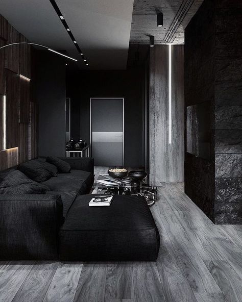 Minimalist Bedroom Diy, Industrial Decor Bedroom, Industrial Bedroom Design, Dorm Room Diy, Industrial Bedroom, Unique Interior Design, Dark Interiors, Trendy Bedroom, Design Living Room