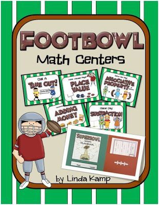 Football Math Activities, Super Bowl Activities, Thanksgiving Math Centers, Associative Property, Line Math, Third Grade Activities, Sports Theme Classroom, Thanksgiving Math, Classroom Transformation