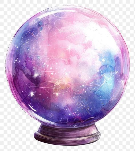 Magic Crystal Ball, Murmuration Art, Splash Png, Magic Crystal, Ball Png, Cartoon Hair, Color Crystal, Crystal Ball, Astronomy