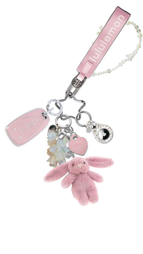 pink keychain lululemon dangly girly floral jellycat heart chevy key fob case bracelet car keys Pink Lulu Keychain, Jellycat Keychain, Keychain Lululemon, Pink Keys, Victoria Secret Keychain, Lulu Keychain, Lululemon Keychain, Keychain Aesthetic, Pink Keychain